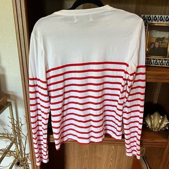 LA LIGNE RED WHITE STRIPE SHIRT - Picture 4 of 4